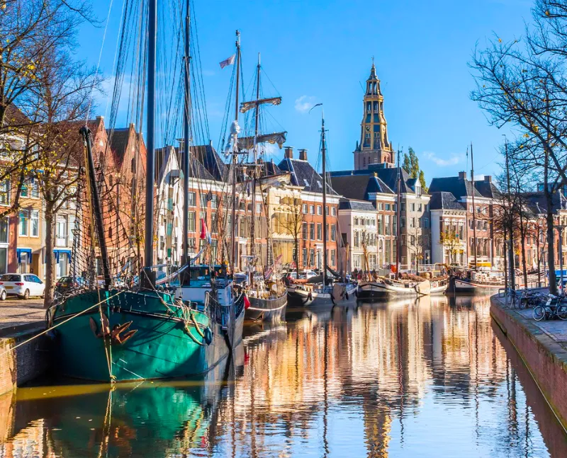 De binnenstad van Groningen